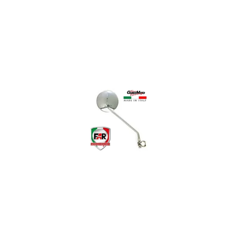 Compra Adesso SPECCHIO RETROVISORE SINISTRO CROMATO FASCETTA MOTOCICLI CICLOMOTORI FAR F0989