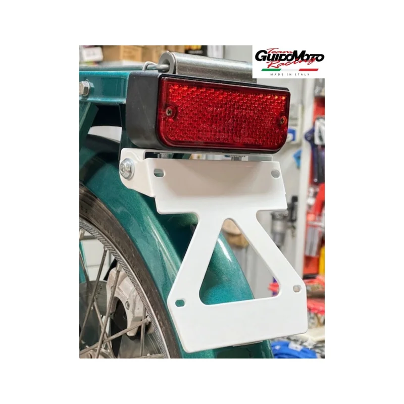 PORTATARGA BIANCO REGOLABILE CICLOMOTORI CIAO P PX SI FL BRAVO FL GMC0369 Offerta