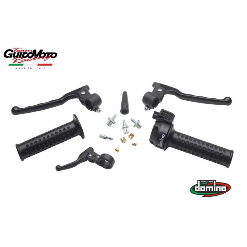 KIT MODIFICA COMANDI MANUBRIO CICLOMOTORI MOTOCICLI NERO DOMINO 0180.90 A Buon Prezzo