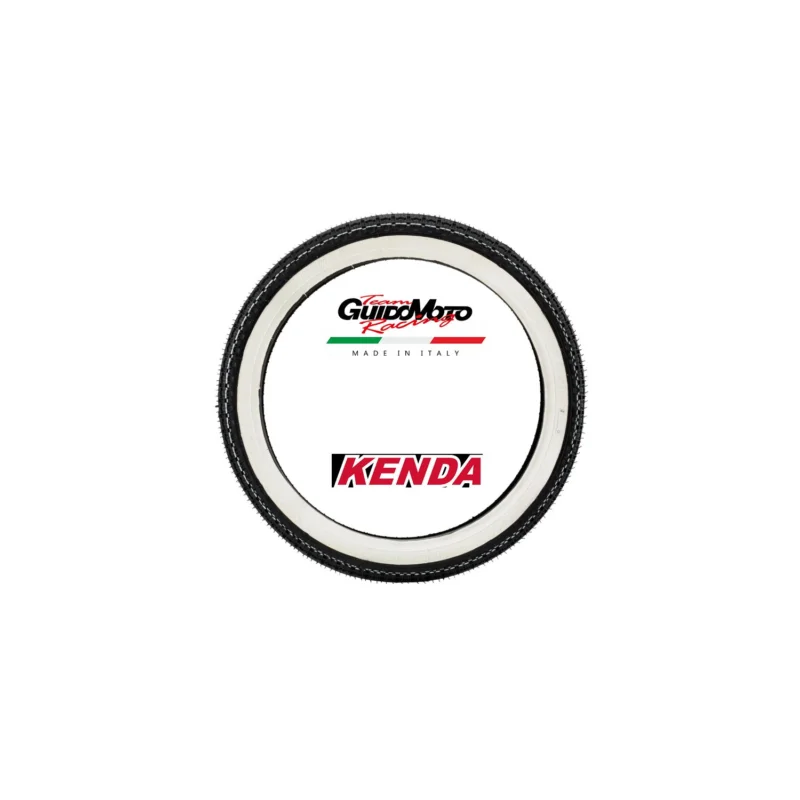 Subito Disponibile COPERTONE 2 1/4-16 BIANCO NERO CICLOMOTORI CLASSICI EPOCA KENDA 79582000
