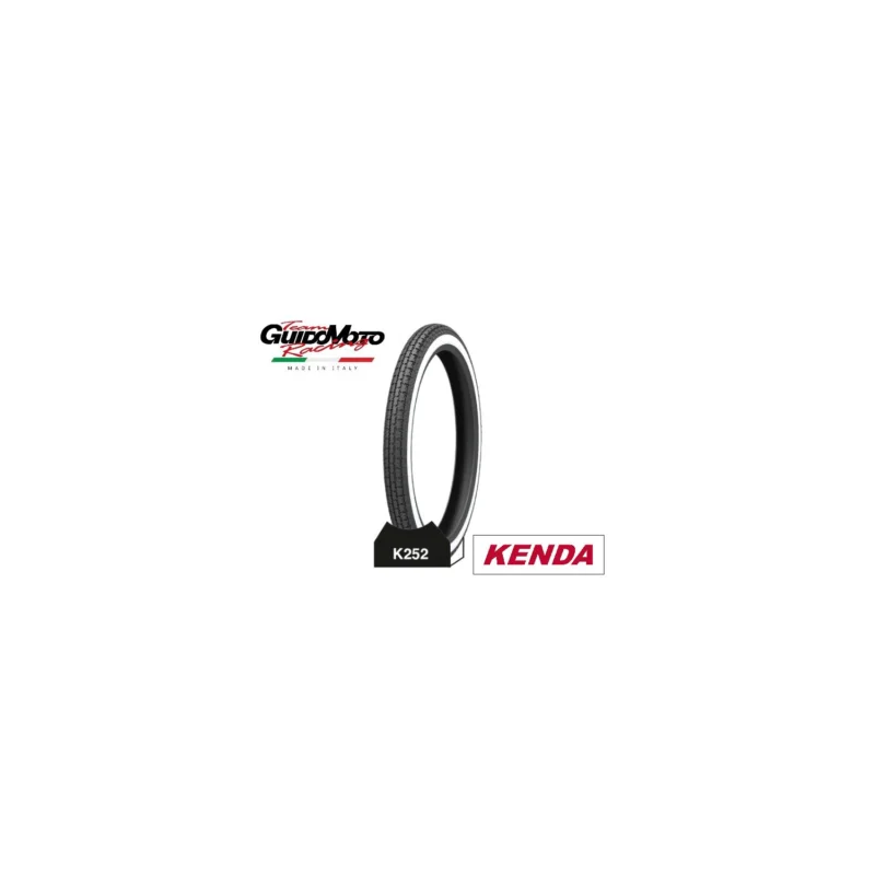 COPERTONE 2.25X17 33L K252 BIANCO NERO CICLOMOTORI CLASSICI EPOCA KENDA 993400010 Occasione