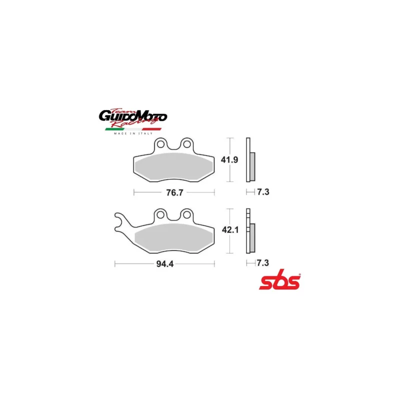 Nuovo Arrivo PASTIGLIE FRENO CARBON CERAMIC MOTOCICLI CICLOMOTORI SCOOTER SBS 6561680