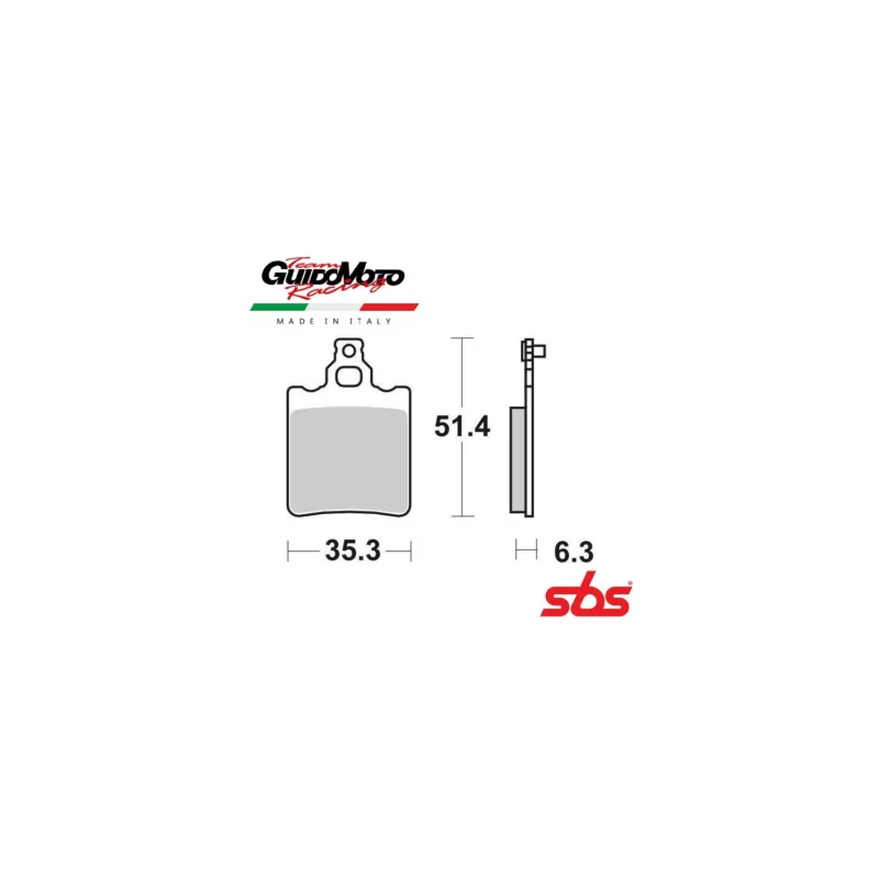 PASTIGLIE FRENO CARBON CERAMIC MOTOCICLI CICLOMOTORI SBS 6565740 Direttamente Dal Produttore
