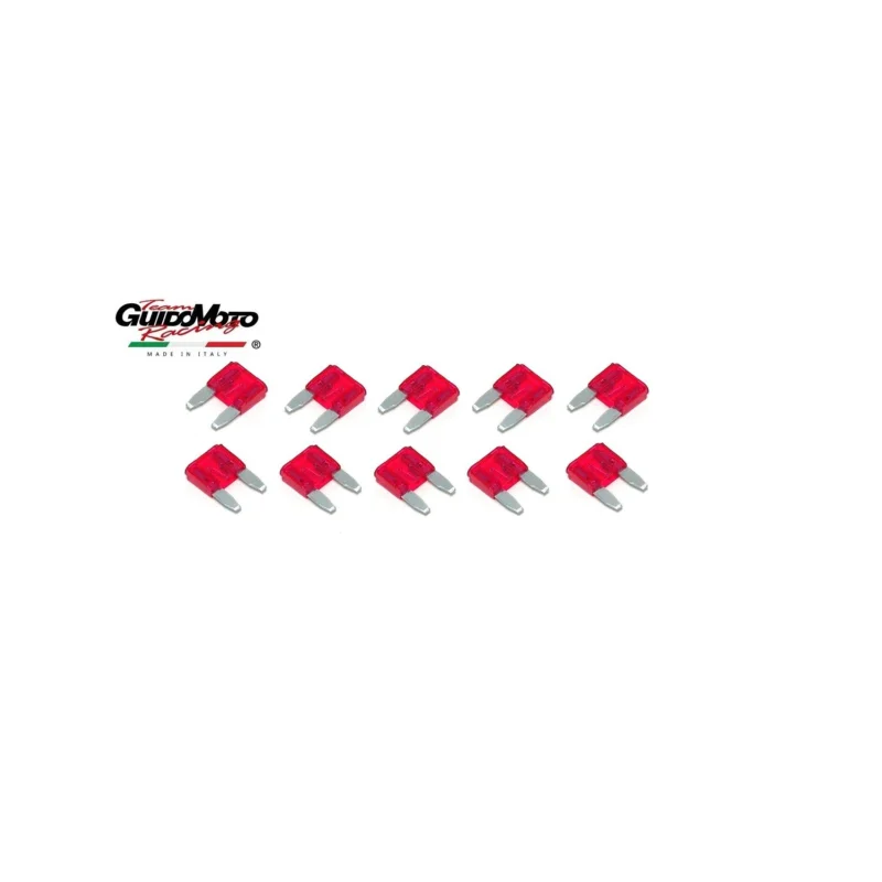 Prezzo Di Fabbrica MINI FUSIBILI ROSSO LAMA 10 A 10 PEZZI MOTOCICLI SCOOTER CICLOMOTORI QUAD 603002