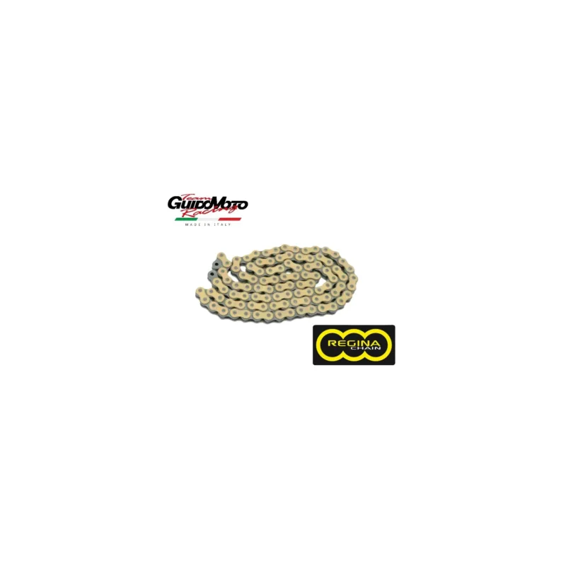 Vendita Finale CATENA TRASMISSIONE PASSO 428 RH2 CLIPS 130 MAGLIE ORO MOTOCICLI OFF ROAD MOTARD REGINA CHAIN 12200107
