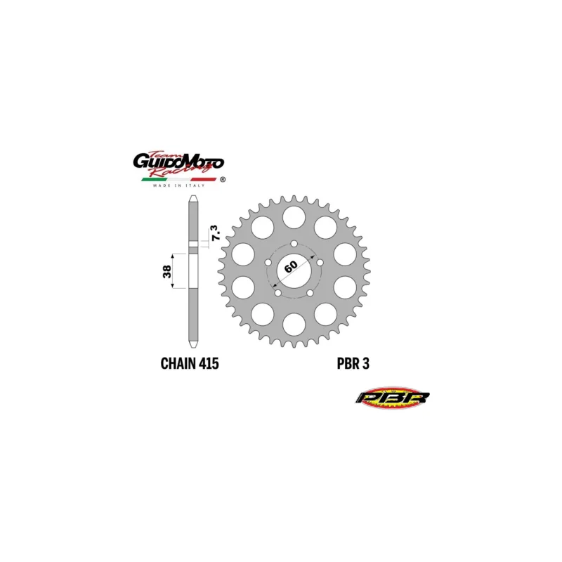 CORONA TRASMISSIONE Z 42 PASSO 415 CICLOMOTORI MALAGUTI GARELLI PBR 342F Ordina Subito