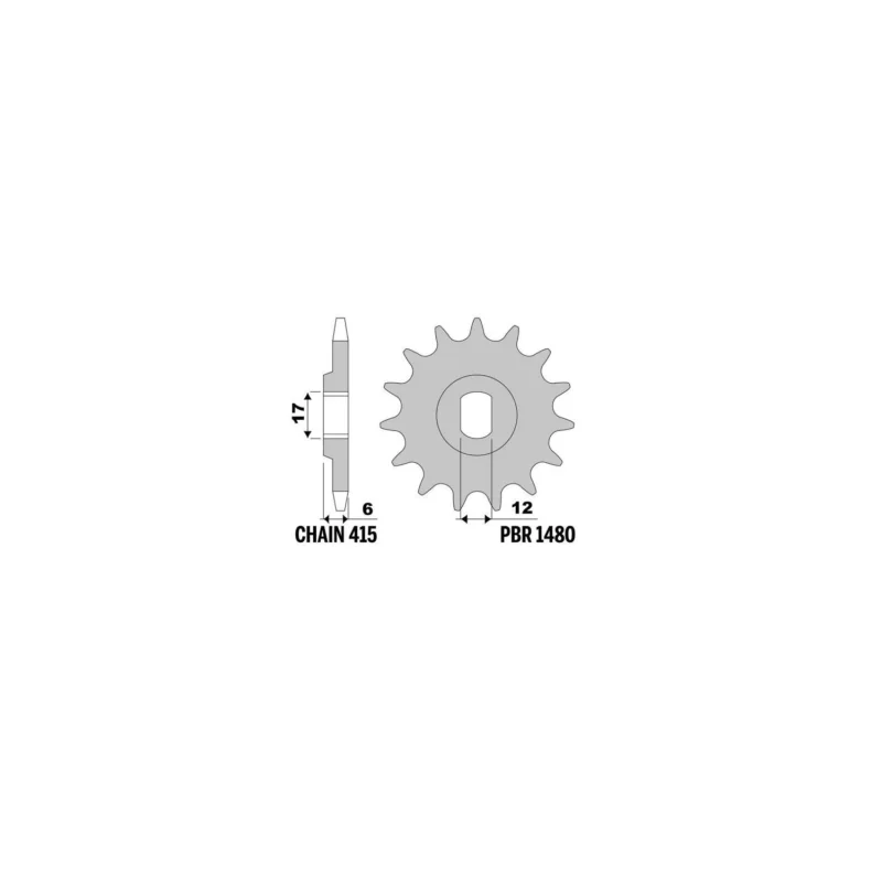 Occasione PIGNONE TRASMISSIONE Z 12 PASSO 415 CICLOMOTORI ATALA CALIFFO PBR 148012