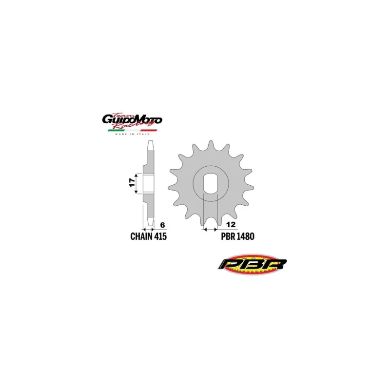 PIGNONE TRASMISSIONE Z 11 PASSO 415 CICLOMOTORI ATALA CALIFFO PBR 14801118NC Promozione Esclusiva