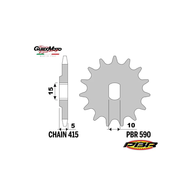 Economico PIGNONE TRASMISSIONE Z 11 PASSO 415 CICLOMOTORI MOTORE MINARELLI V1 P4 PBR 5901118NC