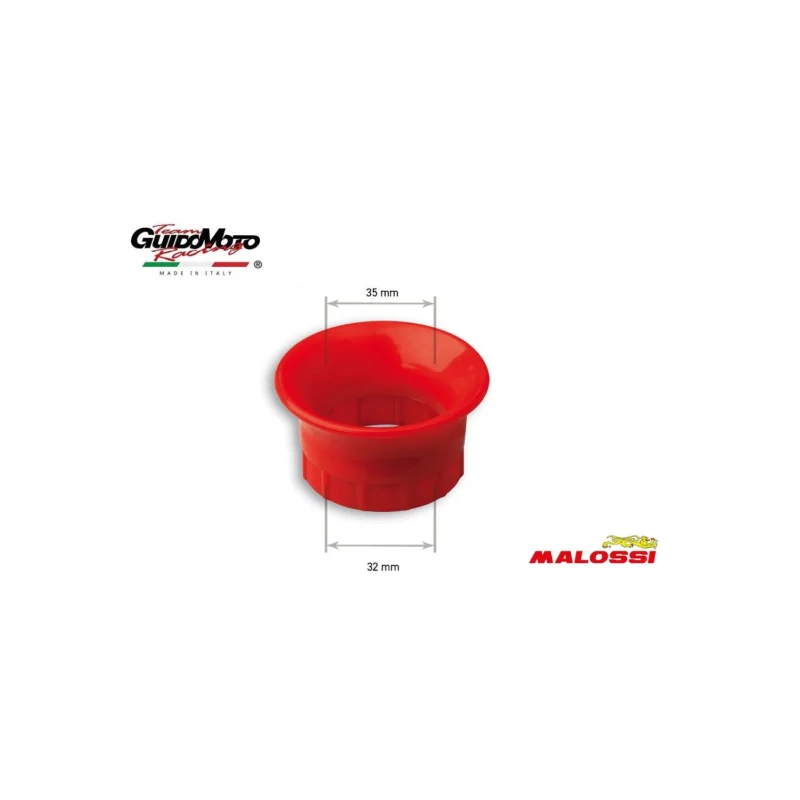 Economico CORNETTO ASPIRAZIONE VENTURI ROSSO 32X35 CARBURATORI MALOSSI 053733B