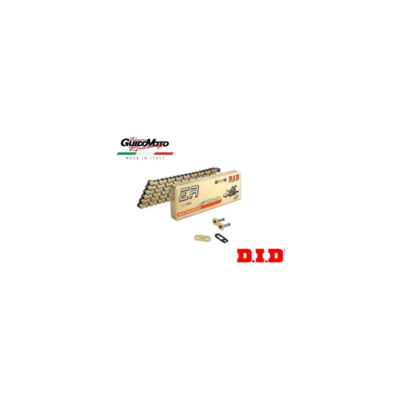 Reso Gratuito CATENA TRASMISSIONE PASSO 420Z CLIPS 146 MAGLIE ORO MOTOCICLI OFF ROAD DID 401235146