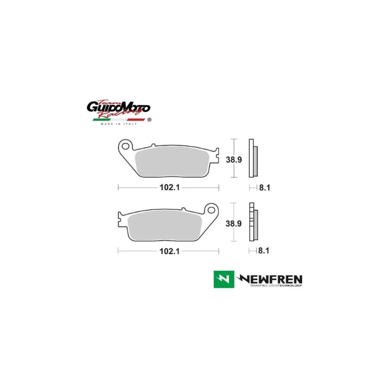 Più Venduto PASTIGLIE FRENO CARBON CERAMIC BMW TRIUMPH HONDA SCOOTER KYMCO NEWFREN FD0132BE