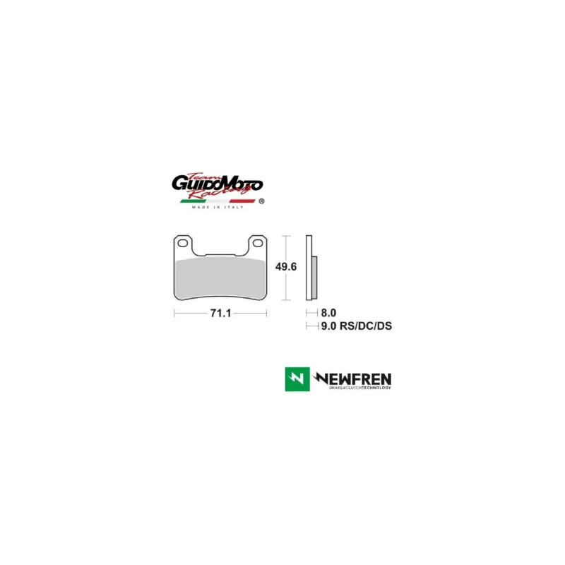 PASTIGLIE FRENO SINTERIZZATE MOTOCICLI KAWASAKI NINJA Z SUZUKI GSXR DL V STROM NEWFREN FD0362TS Offerta