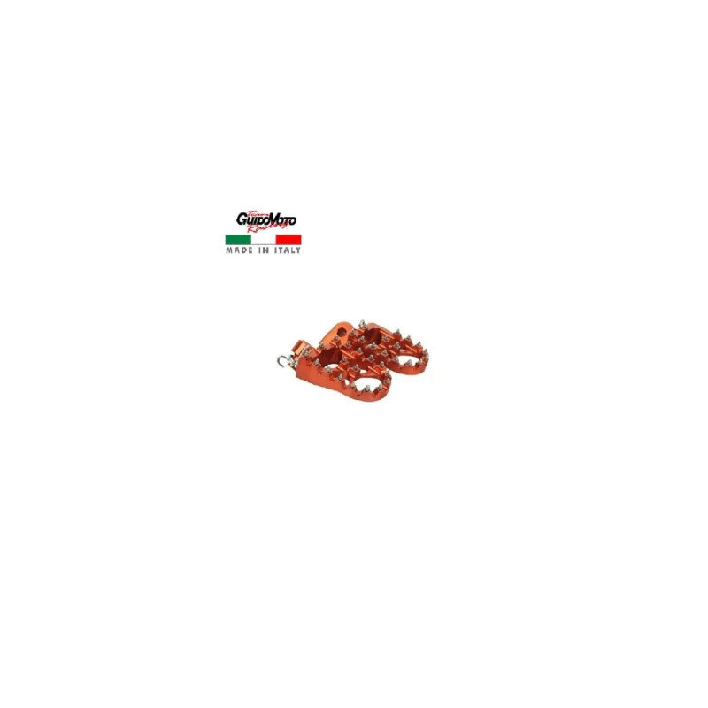 Spedizione Espresso PEDANE ERGAL APPOGGIAPIEDI ARANCIONI MOTOCICLI OFF ROAD KTM HUSABERG SHERCO0 DS98.0795A