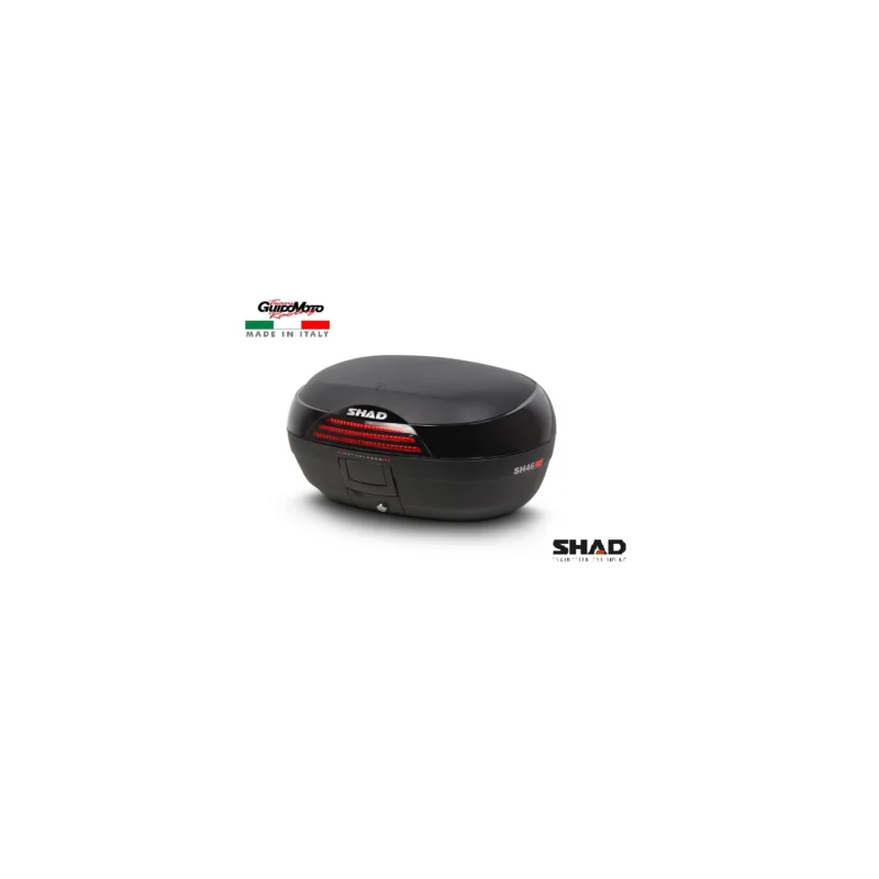 Reso Gratuito BAULETTO SHAD 46 L NERO CARARIFRANGENTE MOTOCICLI SCOOTER D0B46200