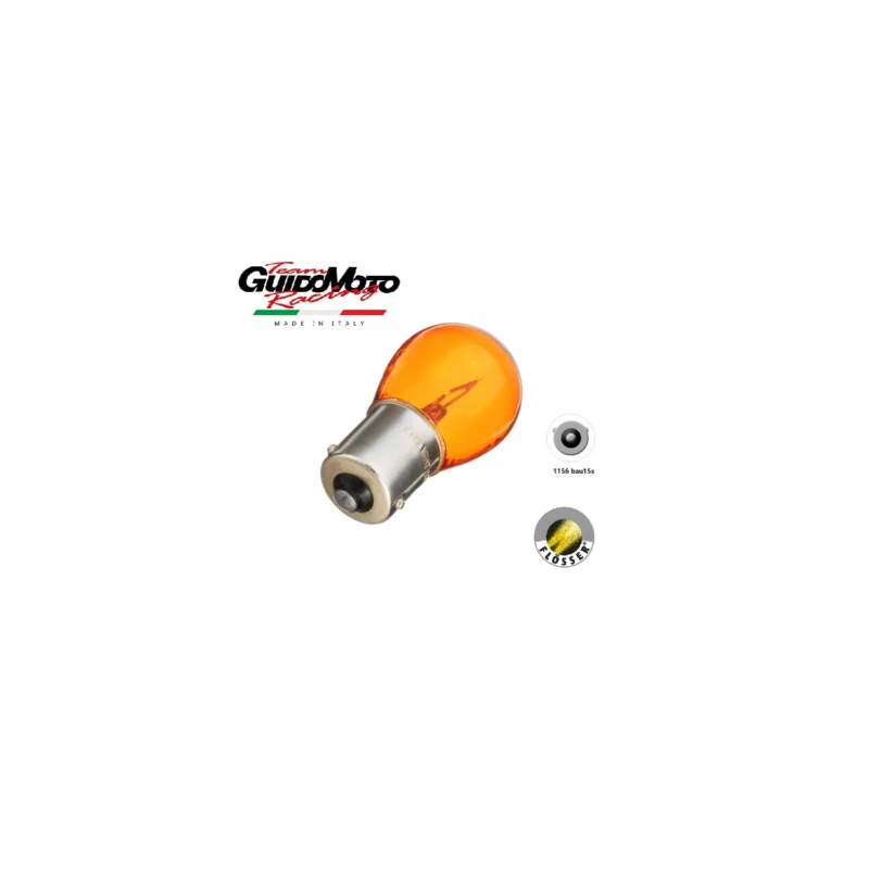 LAMPADINA 12 VOLT 10 WATT BAU15S ARANCIO MOTOCICLI SCOOTER 202501 Offerta