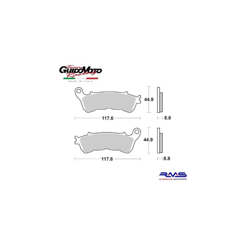 Promozione PASTIGLIE FRENO CARBON CERAMIC MOTOCICLI SCOOTER SUZUKI HONDA RMS 225102540