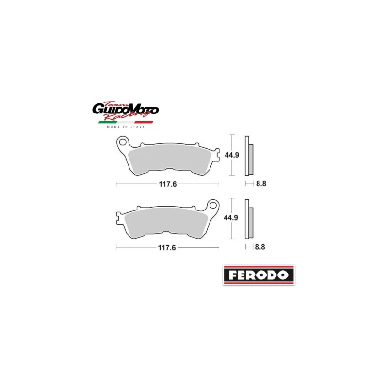 Promozione Esclusiva PASTIGLIE FRENO CARBON CERAMIC MOTOCICLI SCOOTER SUZUKI HONDA FERODO 225108583