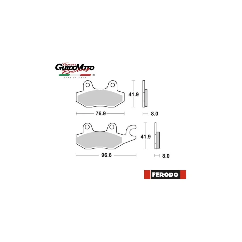 PASTIGLIE FRENO CARBON CERAMIC KAWASAKI YAMAHA SCOOTER KYMCO FERODO 225108602 Prezzo Scontato