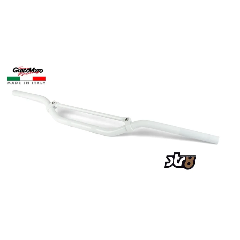 MANUBRIO BIANCO MOTOCICLI OFF ROAD MOTARD ENDURO STR8 STR-003.60/WH Offerta Lampo