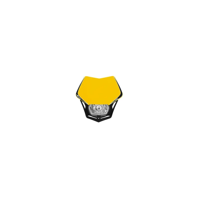 Nuova Collezione R-MASKGINR008 MASCHERINA PORTA FARO UNIVERSALE V-FACE GIALLO NERO