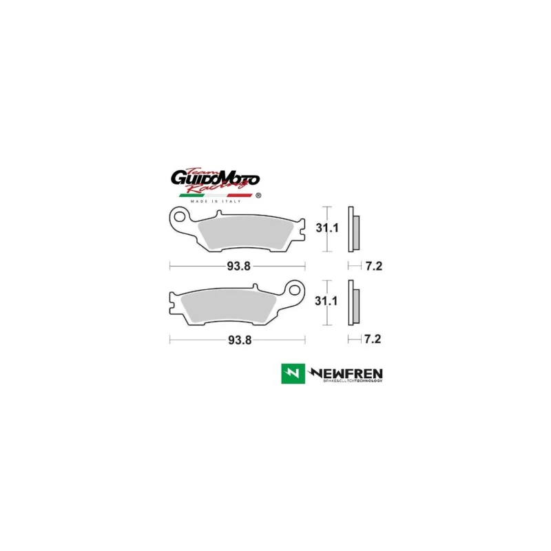 Compra Adesso PASTIGLIE FRENO CARBON CERAMIC MOTOCICLI FANTIC XE XX YAMAHA WFR YZ NEWFREN FD0411BD