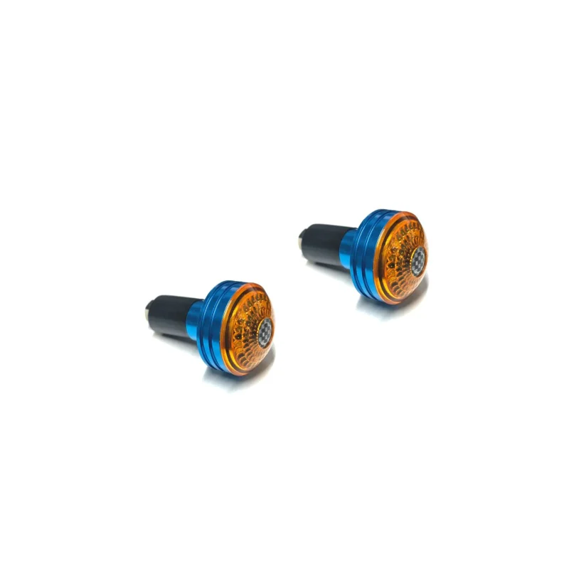 Direttamente Dal Produttore STABILIZZATORI MANUBRIO BLU 3 LAMPEGGI LUCE ARANCIO MOTO SCOOTER 12-0123