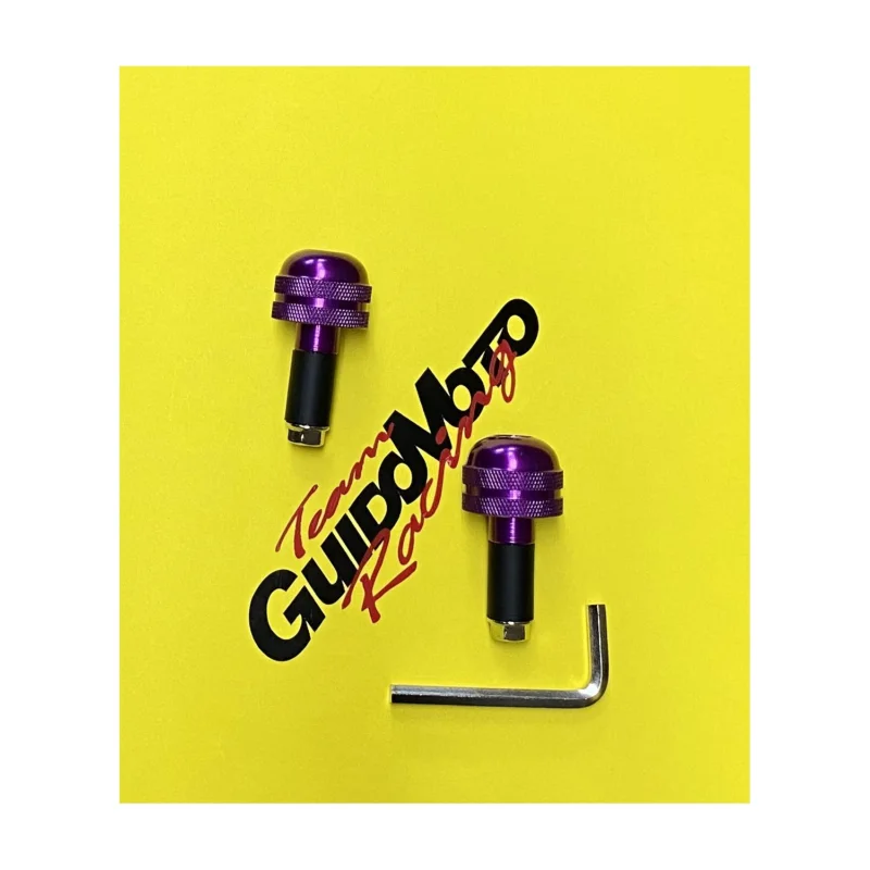 Saldi 12-0066 BILANCIERI ALLUMINIO VIOLA ZIGRINATI MOTO SCOOTER