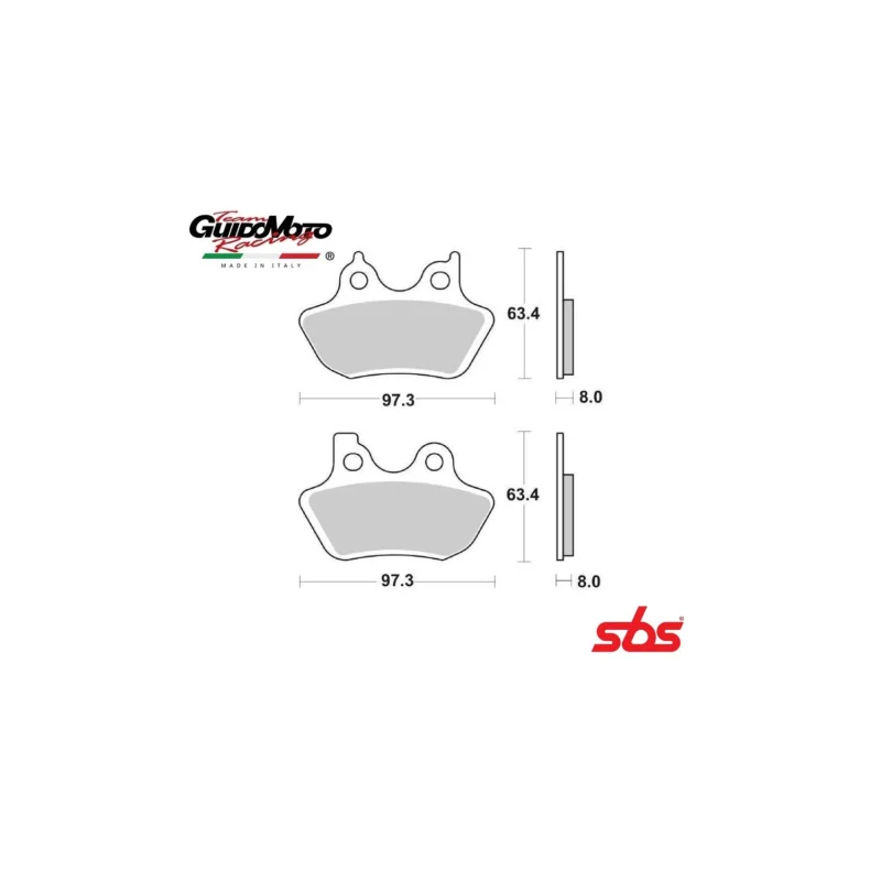 PASTIGLIE FRENO SINTERIZZATE MOTOCICLI HARLEY DAVIDSON SPORSTER V ROAD KING SBS 6568265 Occasione Imperdibile
