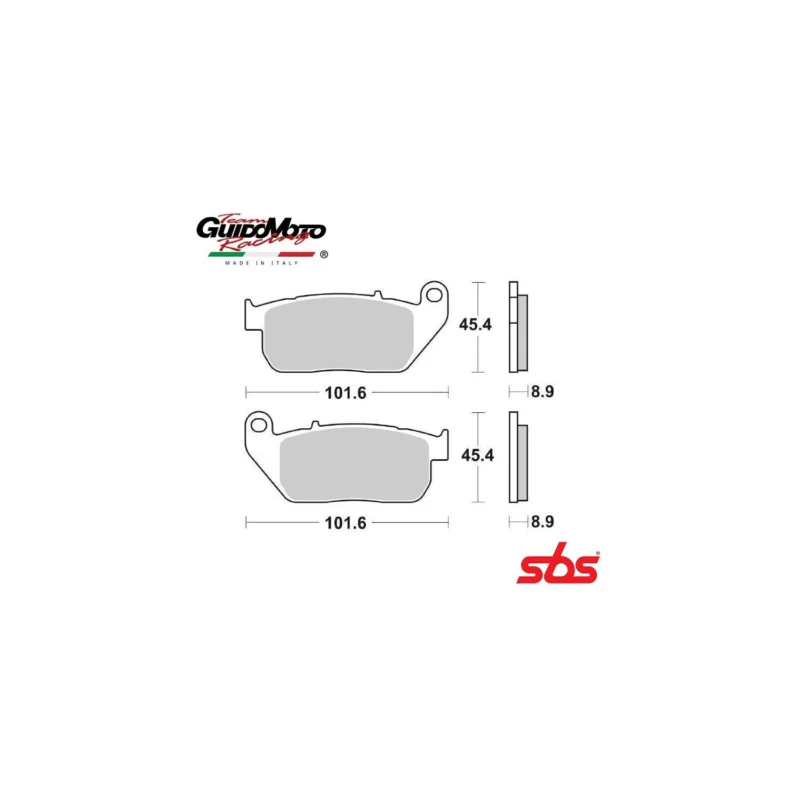 PASTIGLIE FRENO SINTERIZZATE MOTOCICLI HARLEY DAVIDSON SPORSTER XL XLC XLL SBS 6568075 Prezzo Scontato