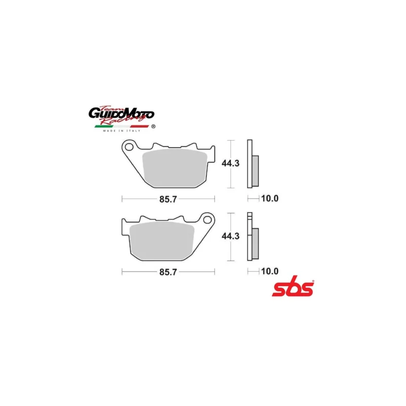 PASTIGLIE FRENO SINTERIZZATE MOTOCICLI HARLEY DAVIDSON SBS 6568086 Super Prezzo