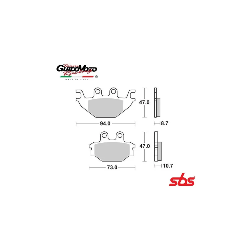 Offerta PASTIGLIE FRENO SINTERIZZATE MOTOCICLI YAMAHA YZF QUAD BOMBARDIER KYMCO SBS 6568103