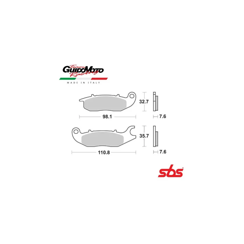 PASTIGLIE FRENO CARBON CERAMIC MOTOCICLI HONDA CBR MSX ST RIEJU RS2 SBS 6567970 Spedizione Espresso