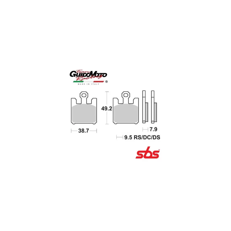 PASTIGLIE FRENO SINTERIZZATE 4 PEZZI MOTOCICLI KAWASAKI NINJA 600 1000 SBS 6567885 Affare