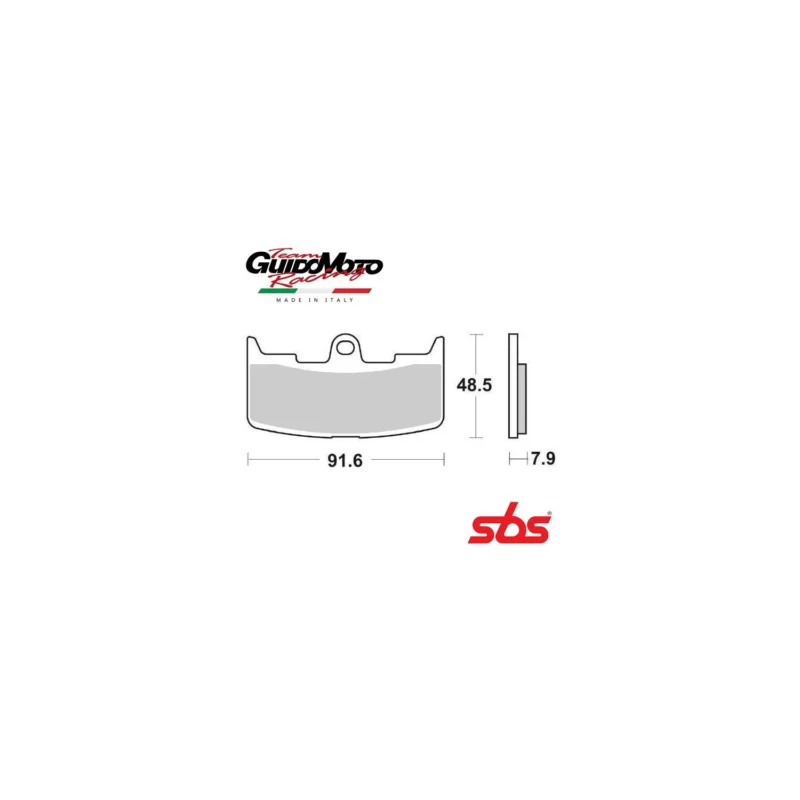 PASTIGLIE FRENO SINTERIZZATE MOTOCICLI BUELL XB9R XB12R LIGHITING FIREBOLT SBS 6567955 Nuova Collezione