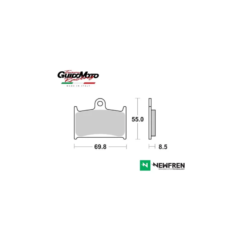 PASTIGLIE FRENO SINTERIZZATE MOTOCICLI SUZUKI YAMAHA TRIUMPH NEWFREN FD0129TS Super Prezzo