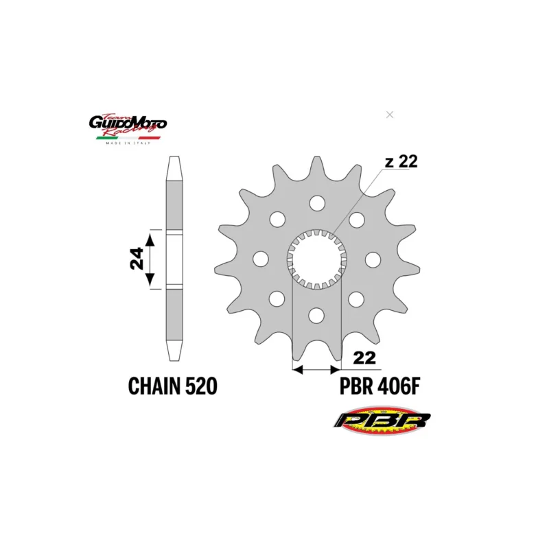 Offerta Speciale PIGNONE TRASMISSIONE Z 17 PASSO 520 APRILIA RS RX SX 125 PBR 406F1718NC