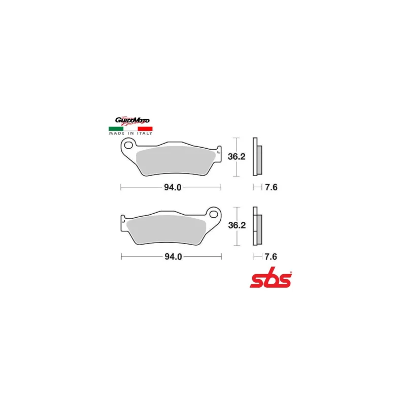 PASTIGLIE FRENO CERAMICATE MOTOCICLI SCOOTER SBS 65.66710/7 Economico