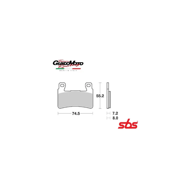 PASTIGLIE FRENO SINTERIZZATE MOTOCICLI 400>1300 HONDA SBS 6567345 Più Venduto