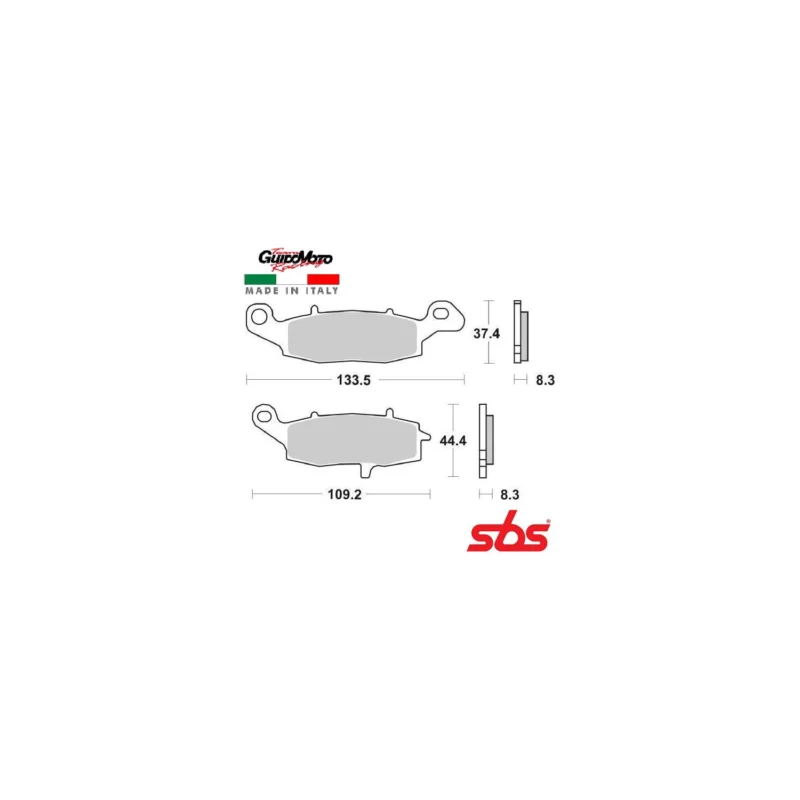 Reso Gratuito PASTIGLIE FRENO SINTERIZZATE MOTOCICLI KAWASAKI SUZUKI SBS 705 6567055