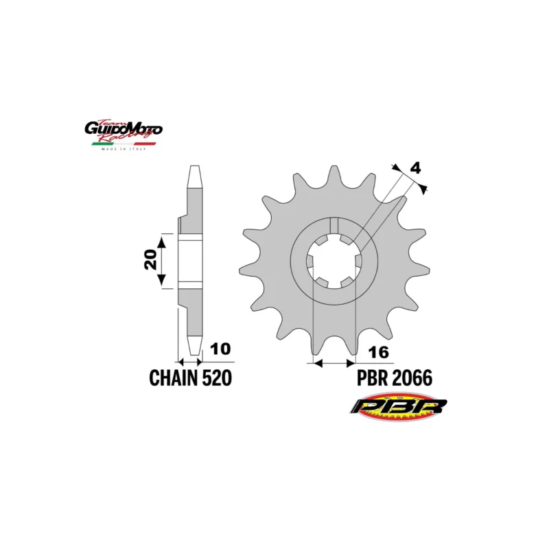 PIGNONE TRASMISSIONE Z 12 PASSO 520 MOTOCICLI HUSQVARNA 125 PBR 20661218NC Acquista Ora
