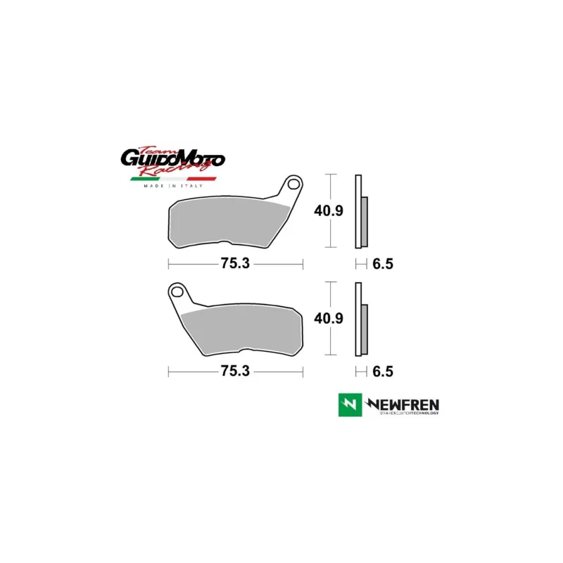 Spedito Oggi PASTIGLIE FRENO CARBON CERAMIC MOTOCICLI 50 125 HM VENT CRM DERAPAGE CR NEWFREN FD0494BD